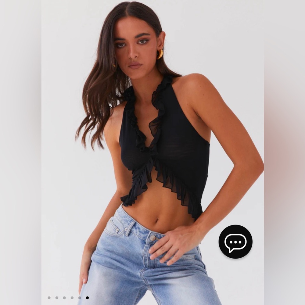Brand New: PepperMayo Tanya Mess Frill Top